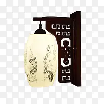 中式壁灯木艺陶瓷壁灯卧室led