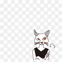趣味时尚线描动物