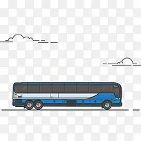 大巴车插画设计艺术