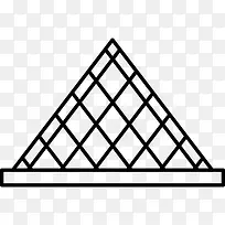 罗浮宫金字塔图标