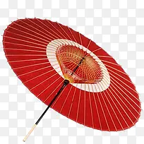 红色古典物品纸伞