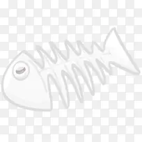 塑料鱼鱼骨图标