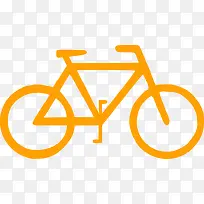橙色的自行车