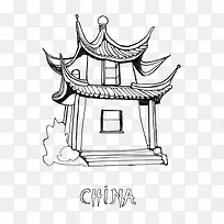 中国风凉亭
