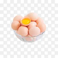 玻璃盘装鸡蛋