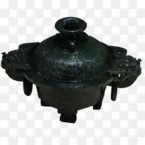 古代玉器精品-清玉兽耳环盒