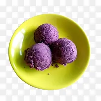 碟装紫薯球