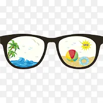夏天假日海边元素