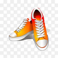 橙色鞋子