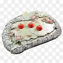 仿玉石泡茶盘