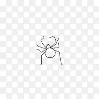 简笔画蜘蛛