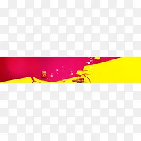 双创意几何banner背景
