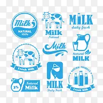 大瓶牛奶图标设计