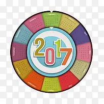 2017年日历矢量素材
