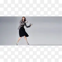 灰色背景人物造型矢量高清图片