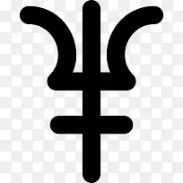 海王星的符号图标