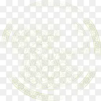 创意合成绿色的复古花纹图案