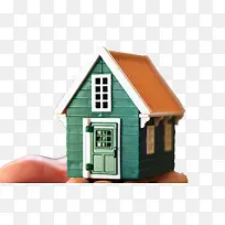 绿皮房子模型