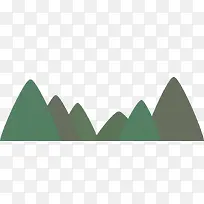 手绘的群山