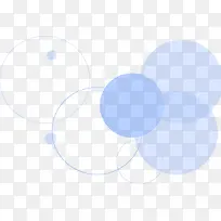 重叠的蓝色圆形图案
