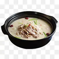 大黑瓷盆乳白色鲜美羊肉汤