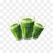 三杯绿色健康饮料