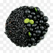 黑色食物素材黑米