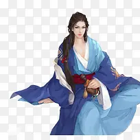 古风立绘喝酒男子