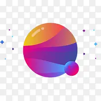 圆形的彩色概念球