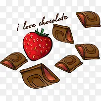 草莓夹心巧克力