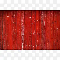 红色木板墙壁背景