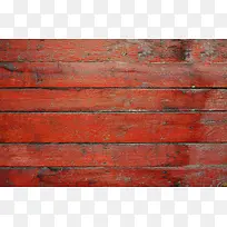 刷红漆的木板