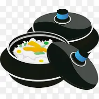 黑色煲汤锅