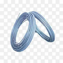 蓝色的钢丝绳