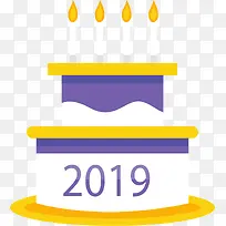新年派对2019蛋糕