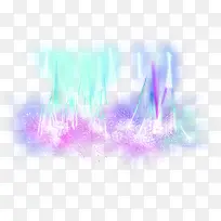 彩色手绘绚丽流星烟花