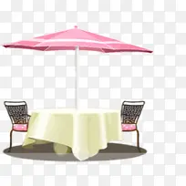 沙滩太阳伞桌椅