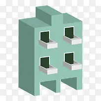 矢量卡通建筑素材
