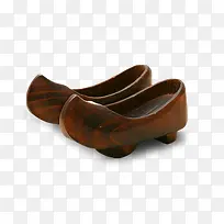 传统复古木鞋