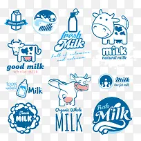 牛奶标识图案