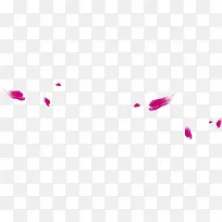 漂浮的紫色花瓣