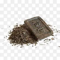 压缩的茶砖茶叶