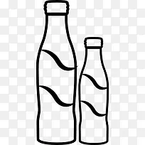 可乐瓶夫妇不同大小图标