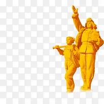 红军传统人物雕塑