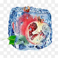 冰块水果
