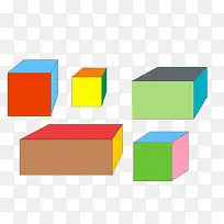 彩色教具立方体