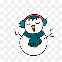 耳罩雪人