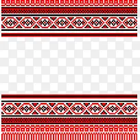红色藏式装饰边框