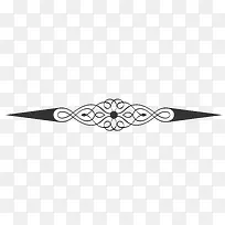 箭头简约中式古典花纹分割线