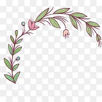 矢量艺术甜美花朵